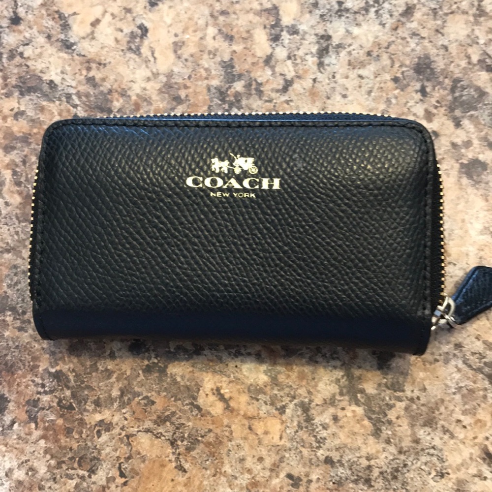 Coach Double Zip oin case wallet
